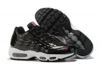 newest nike air max 95 by christian casual style smooth black white hommes